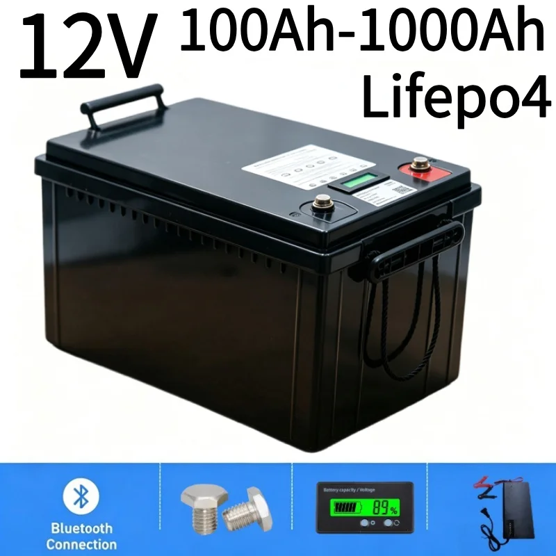 12V LiFePO4 Battery 100Ah-1000 - огляд і ціна Lifepo4 12V 100Ah Bms Bluetooth