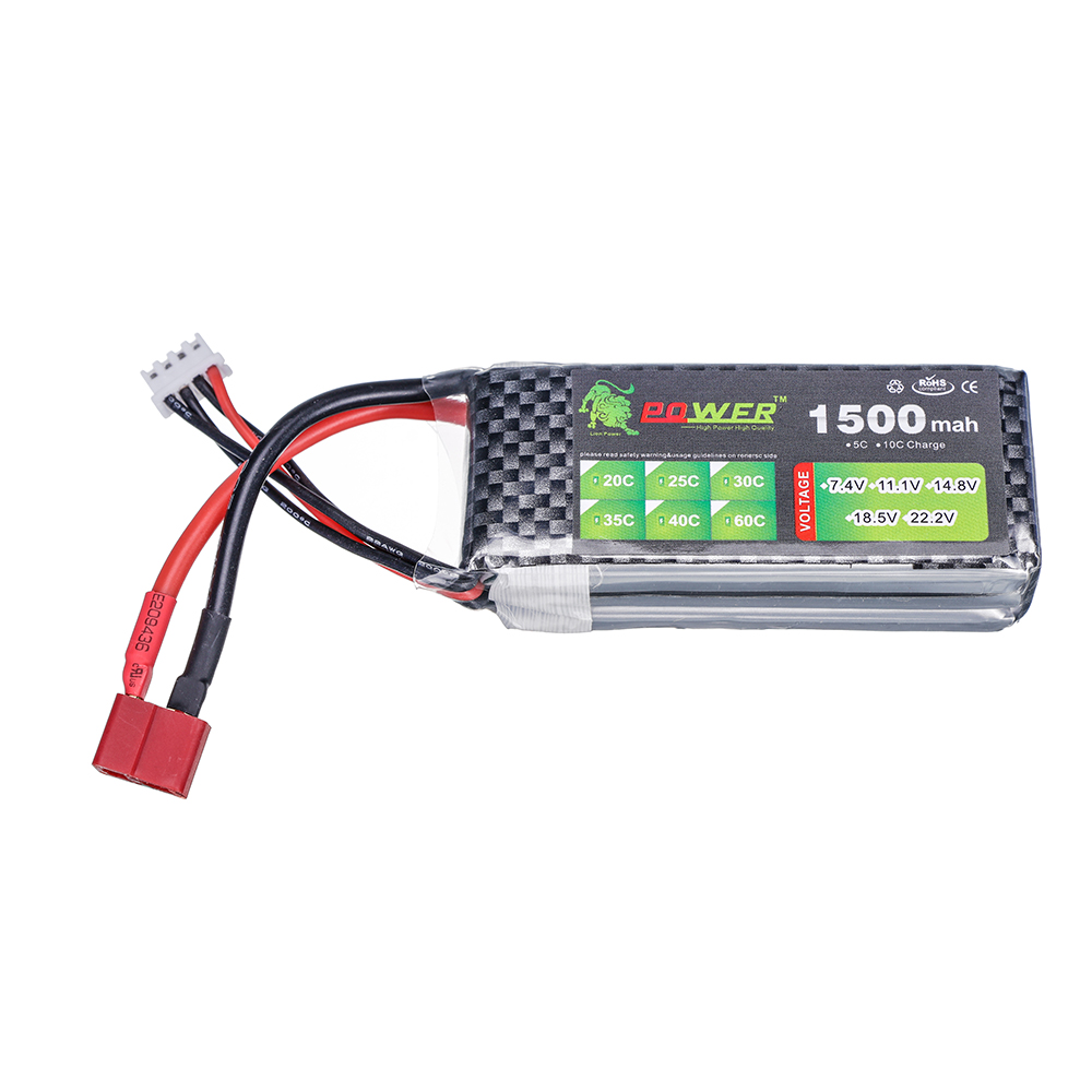 Lipo Battery 2S 3S 4S 1500mah  - огляд і ціна 4S Lipo Battery 14.8V 6000Mah