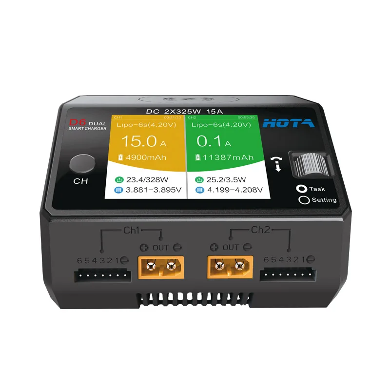 Hota D6 Dual/Pro Smart Charger - огляд і ціна Hota D6 Pro Dual Lipo Charger