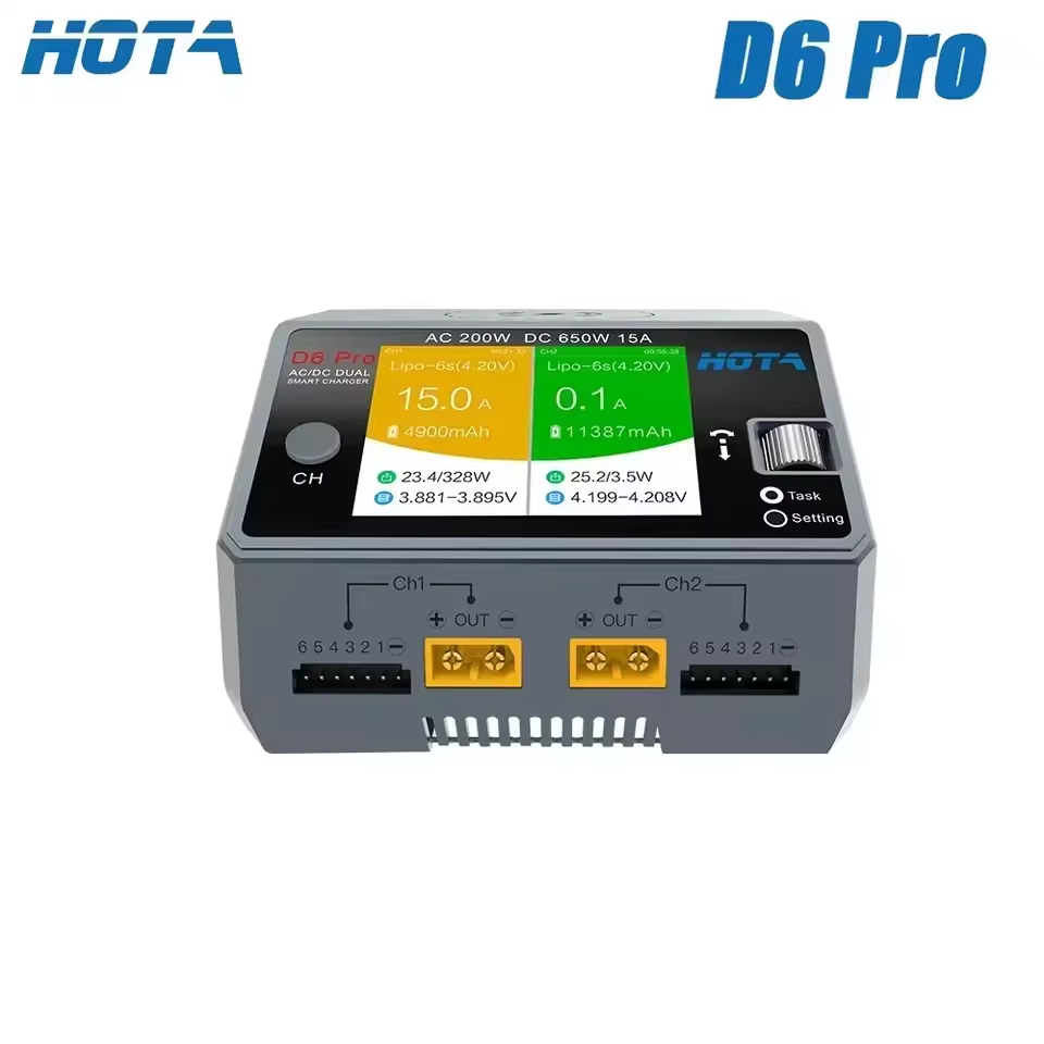 Original HOTA D6 Pro AC 200W D - огляд і ціна Hota D6 Pro Dual Lipo Charger