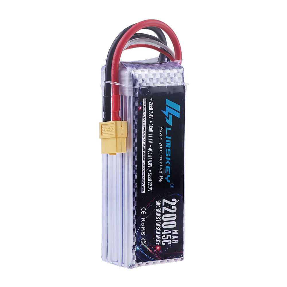 60C Lipo Battery 14.8V 4S 1500 - огляд і ціна 4S Lipo Battery 14.8V 6000Mah
