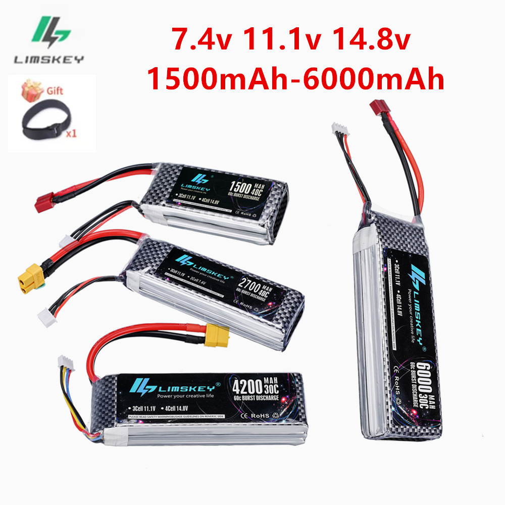 2S 3S 4S Lipo Battery 7.4V 11. - огляд і ціна 4S Lipo Battery 14.8V 6000Mah